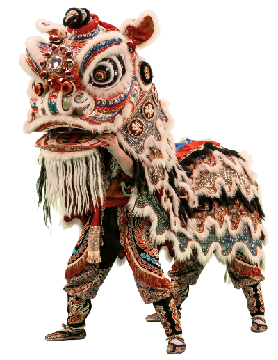 un leon de danza china en china